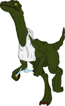 dino eating