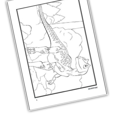 Printable Dinosaur Coloring and Activity Book for Ages 5-8 Fun