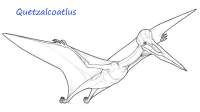 Quetzalcoatlus coloring page 1