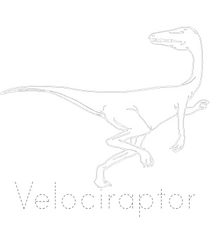 Dinosaur Tracing - Velociraptor