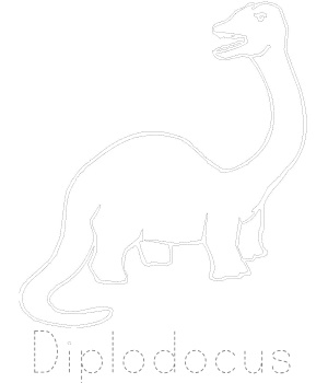 Dinosaur Traching Pages - Diplodocus