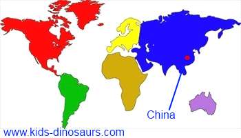 Linhenykus Dinosaur Map - where did they live?