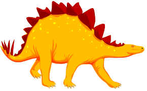 Cartoon Stegosaurus Dinosaur