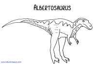 Albertosaurus Dinosaur Coloring Pages