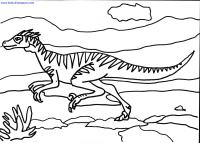 Velociraptor Dinosaur Coloring