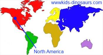 Diplodocus Dinosaur Map - where did they live?