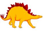 Stegosaurus Cartoon Dinosaur - Public Domain